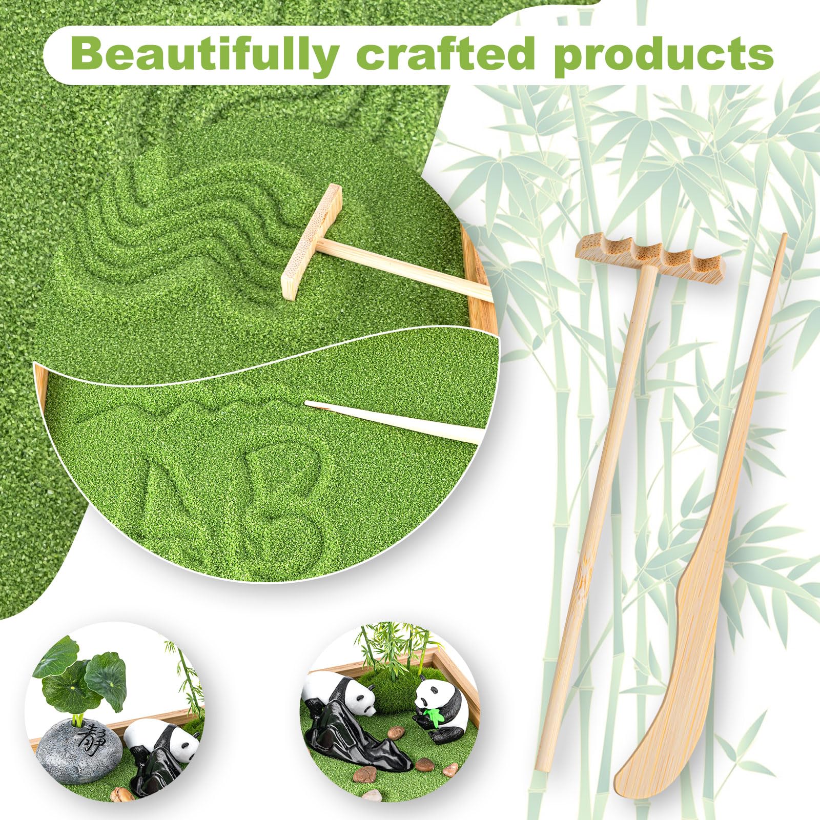 NIUBBI panda ornaments detail arranged for charm and miniature scene inspiration