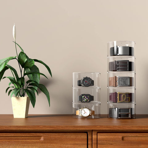 NIUBEE layers holding watches and jewelry to show multi-purpose storage benefit