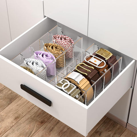 NIUBEE organizer holding ties and bow ties adding versatile accessory storage