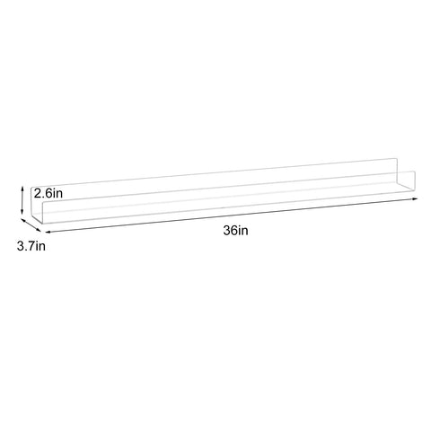 NIUBEE close-up of polished 2-inch acrylic lip showing secure book hold