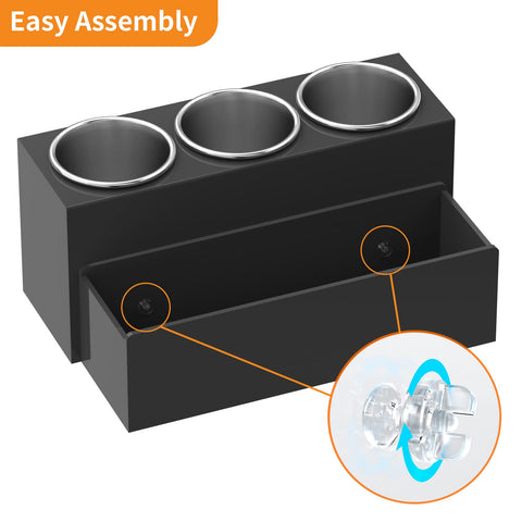 NIUBEE label and clear screws assembly detail for tool-free quick setup