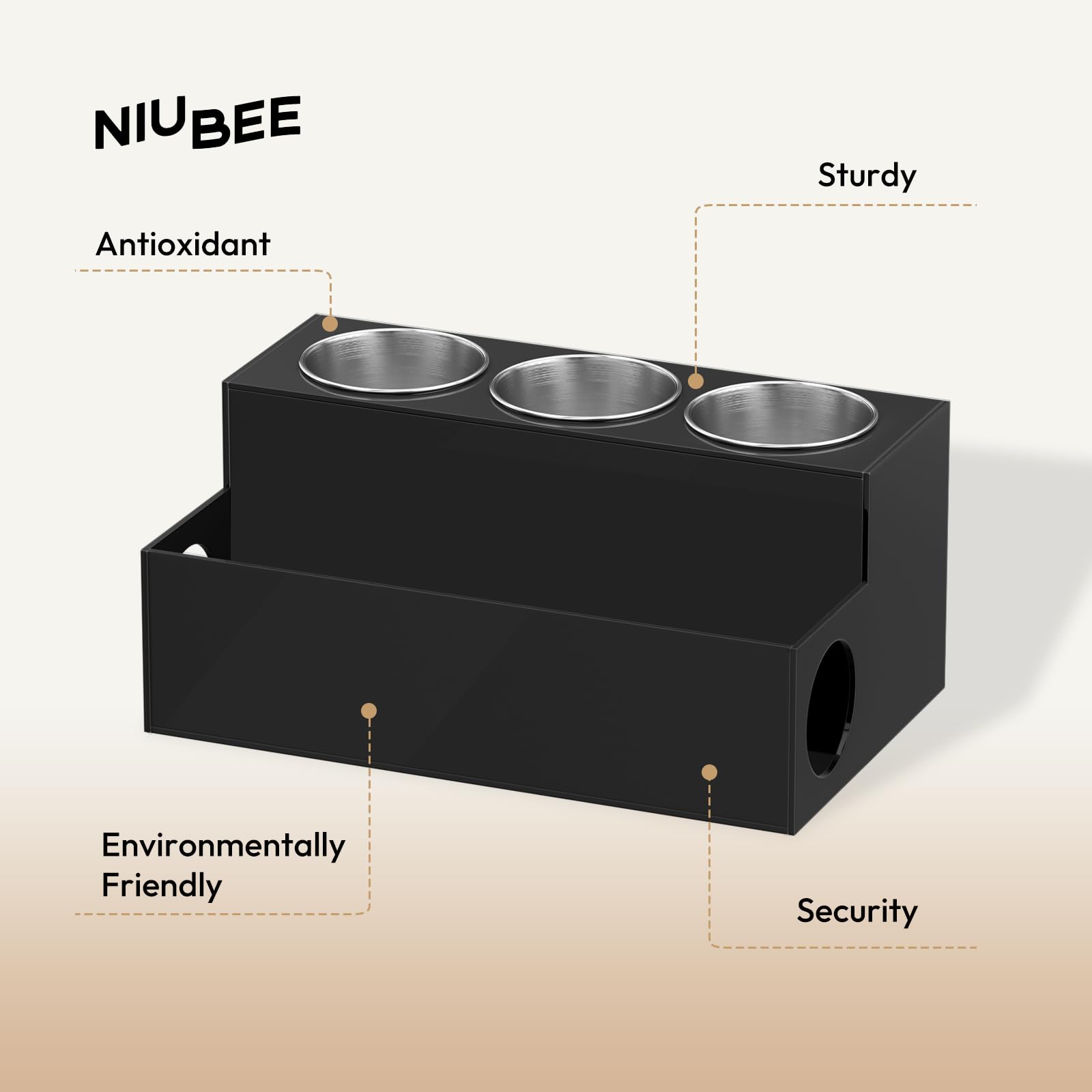 NIUBEE next to common styling tools showing compact-size and space-saving benefit