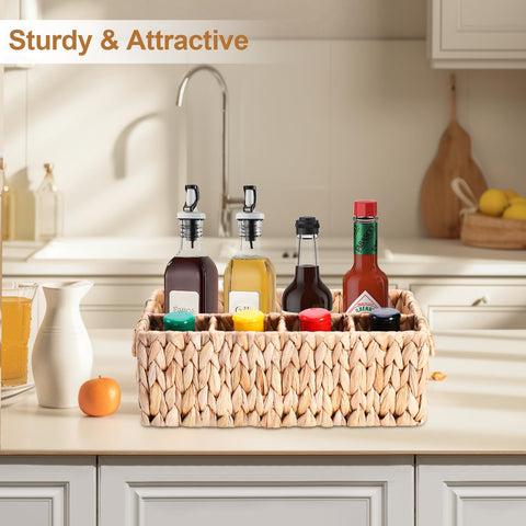 Niuirt on kitchen counter adding farmhouse charm while organizing flatware