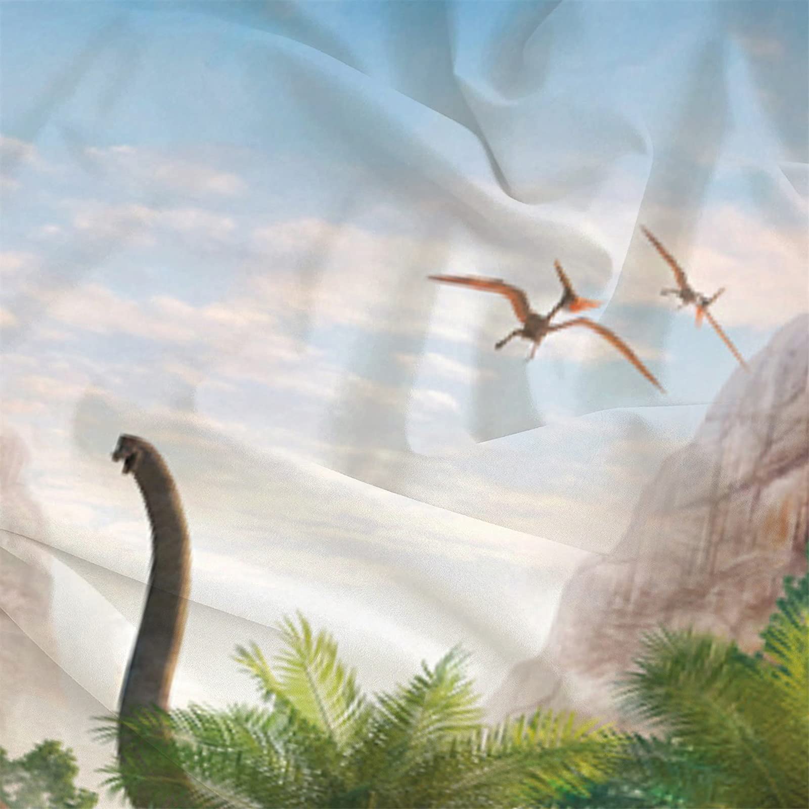 NiuOne styled kids bedroom with dinosaur bedding showing playful décor and durable look