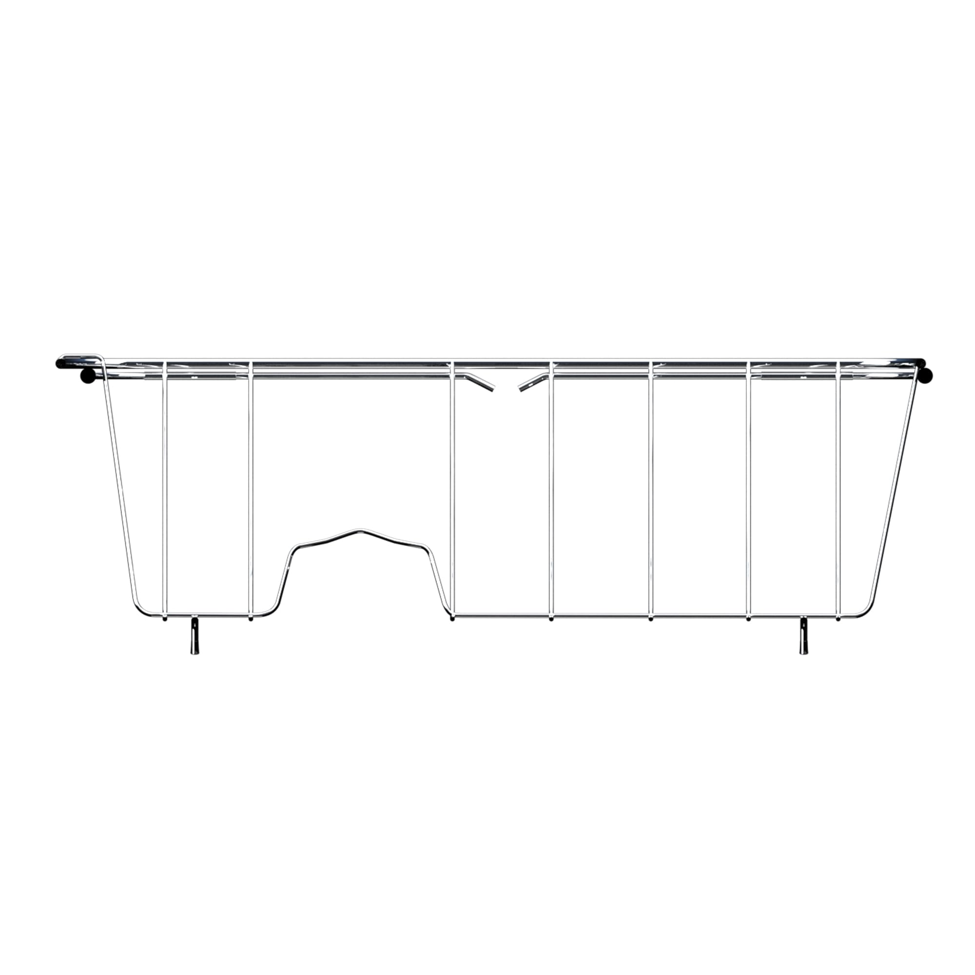 NiuYichee rack fully extended across sink demonstrating adjustable fit
