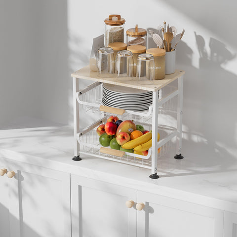 NiuYichee kitchen lifestyle setup demonstrating space-saving vertical storage