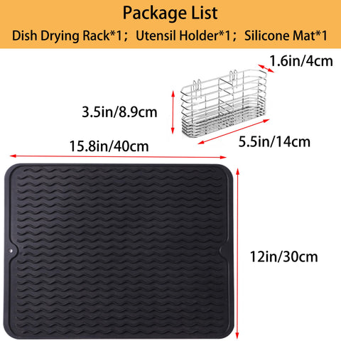 NiuYichee silicone drip mat protecting countertop and collecting water