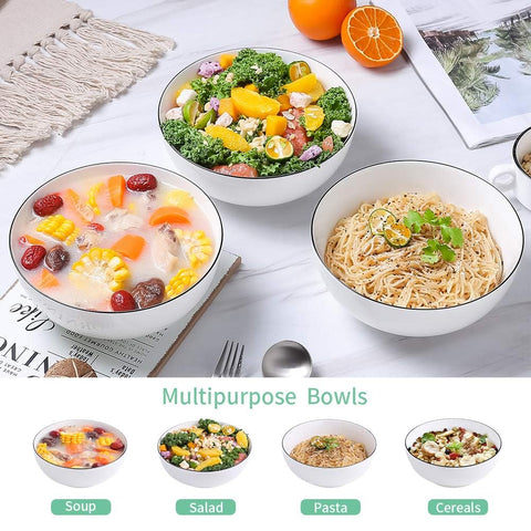 NJCHARMS bowl beside spoon indicating 60oz size and portion scale