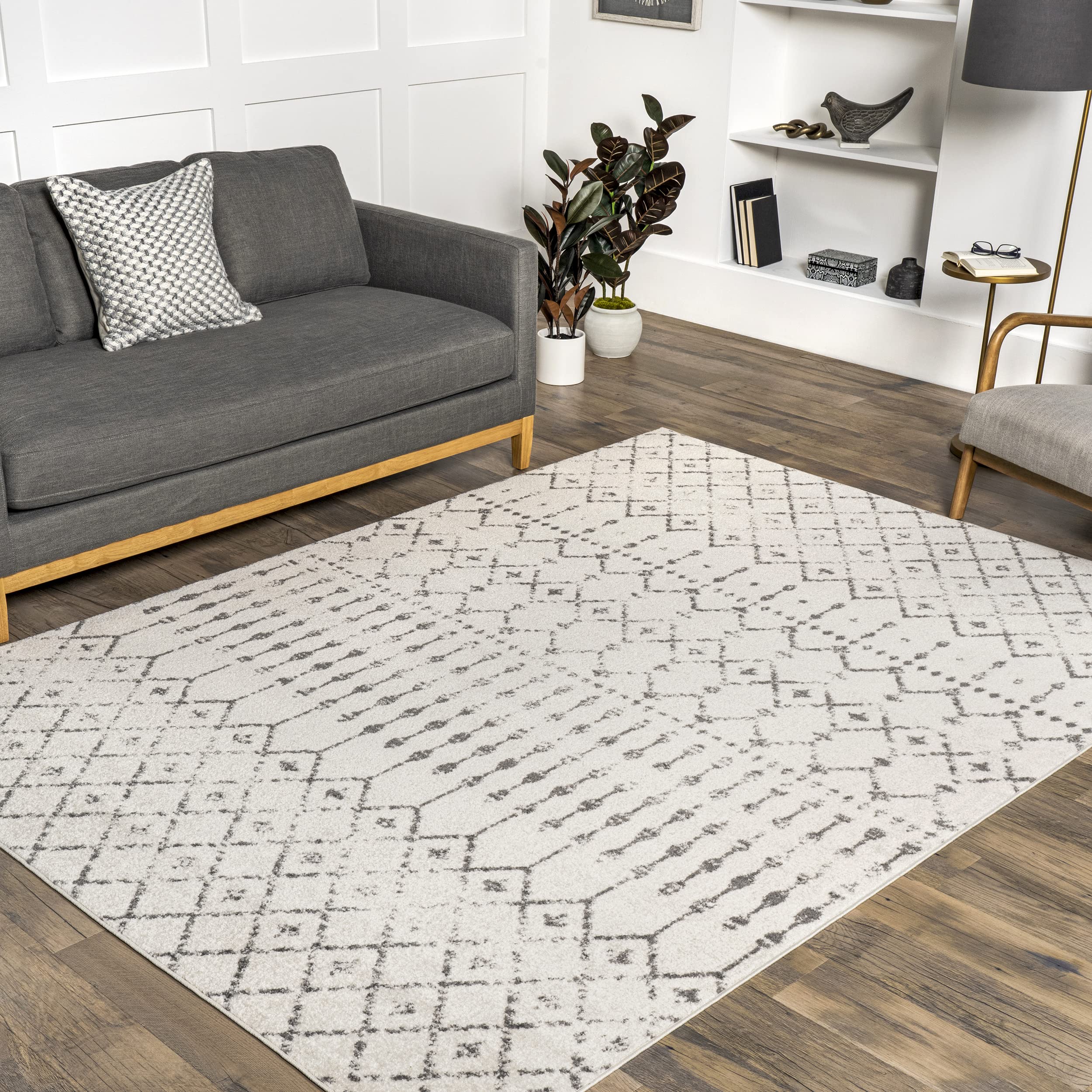 nuLOOM Blythe rolled in packaging for delivery-ready convenience and easy setup