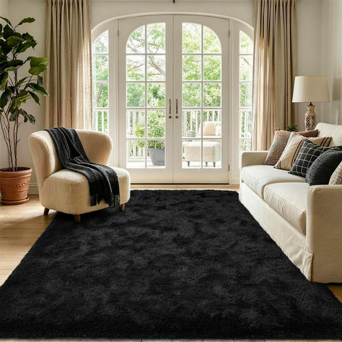 Noahas close-up of fluffy pile texture highlighting softness and luxurious comfort