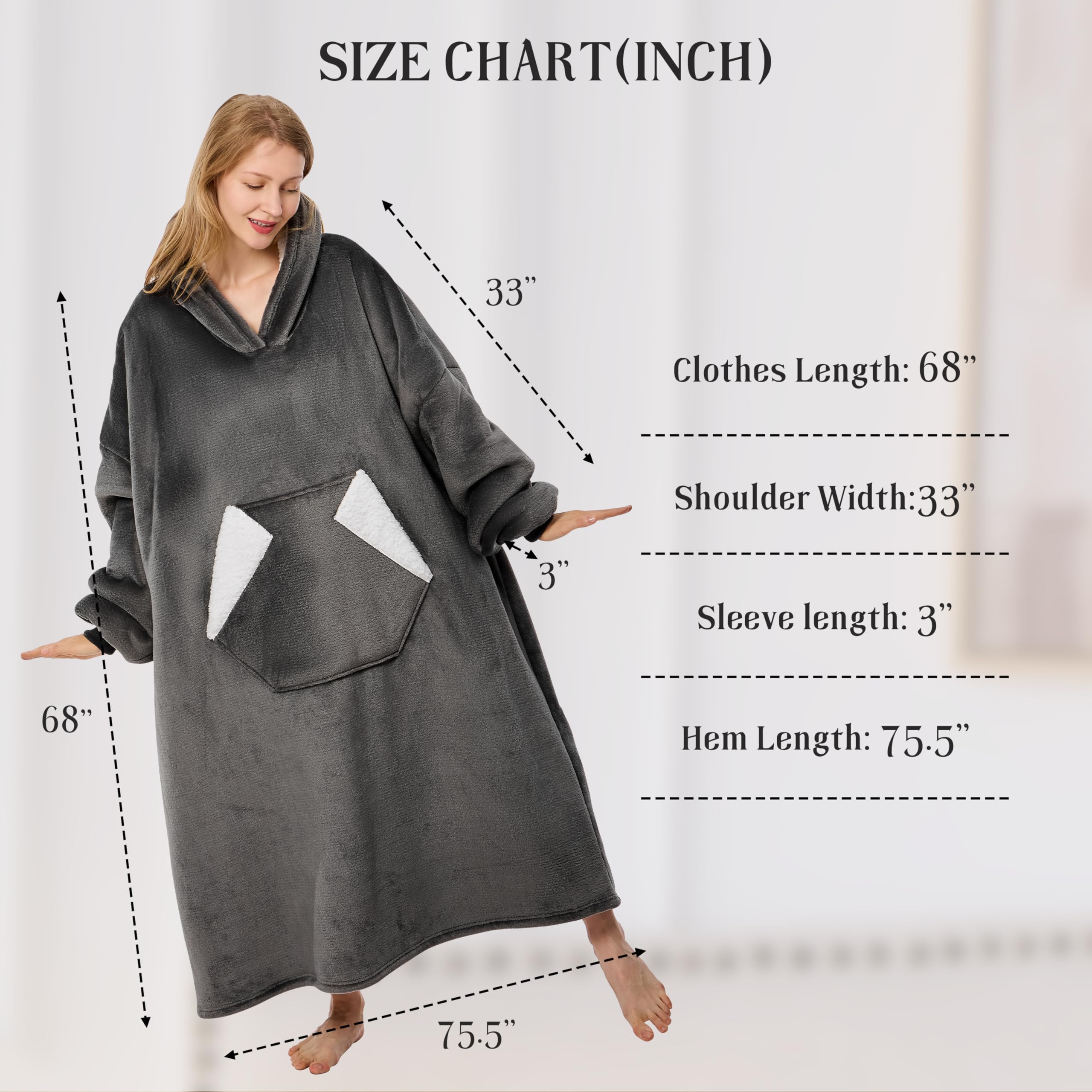 Nobleer scale comparison on model demonstrating generous one-size fit