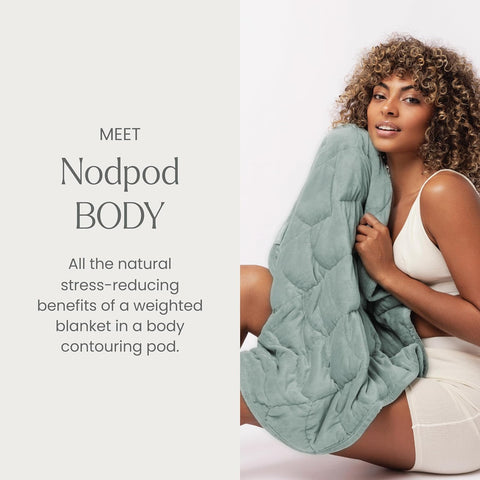 nodpod body plush microfleece close-up showing warm, cozy texture benefit