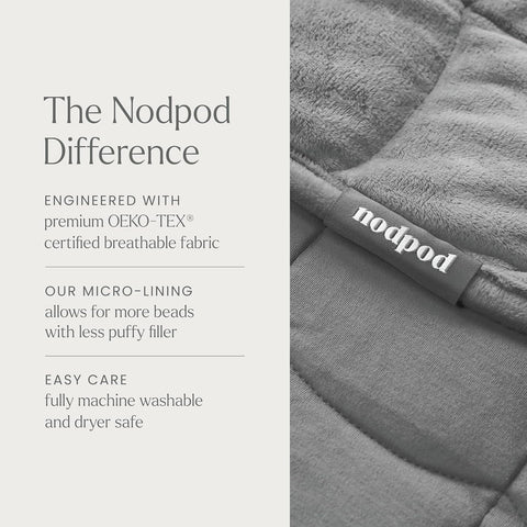 nodpod Body folded and packed for travel convenience and easy storage
