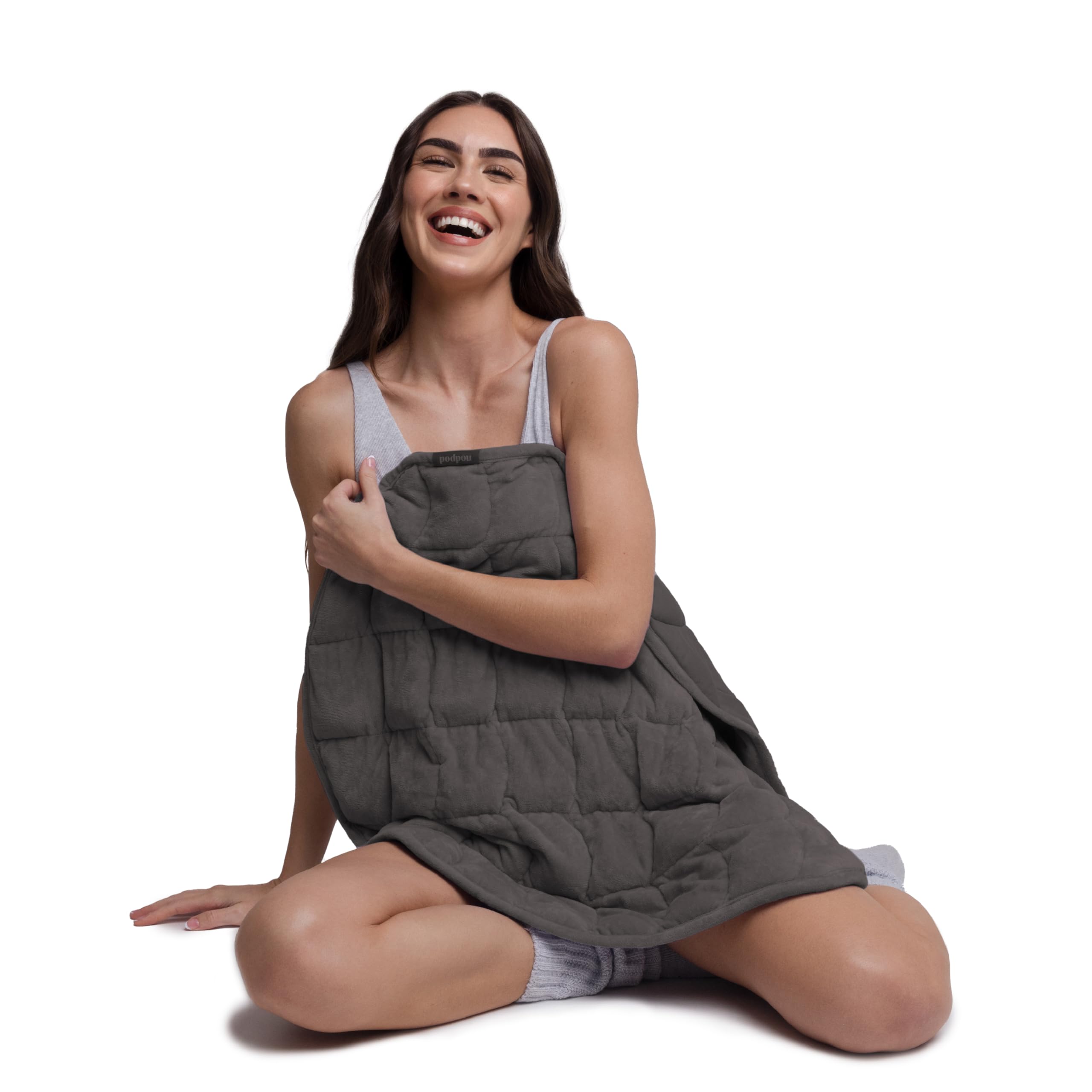 nodpod Body front view showing compact weighted blanket for portable comfort