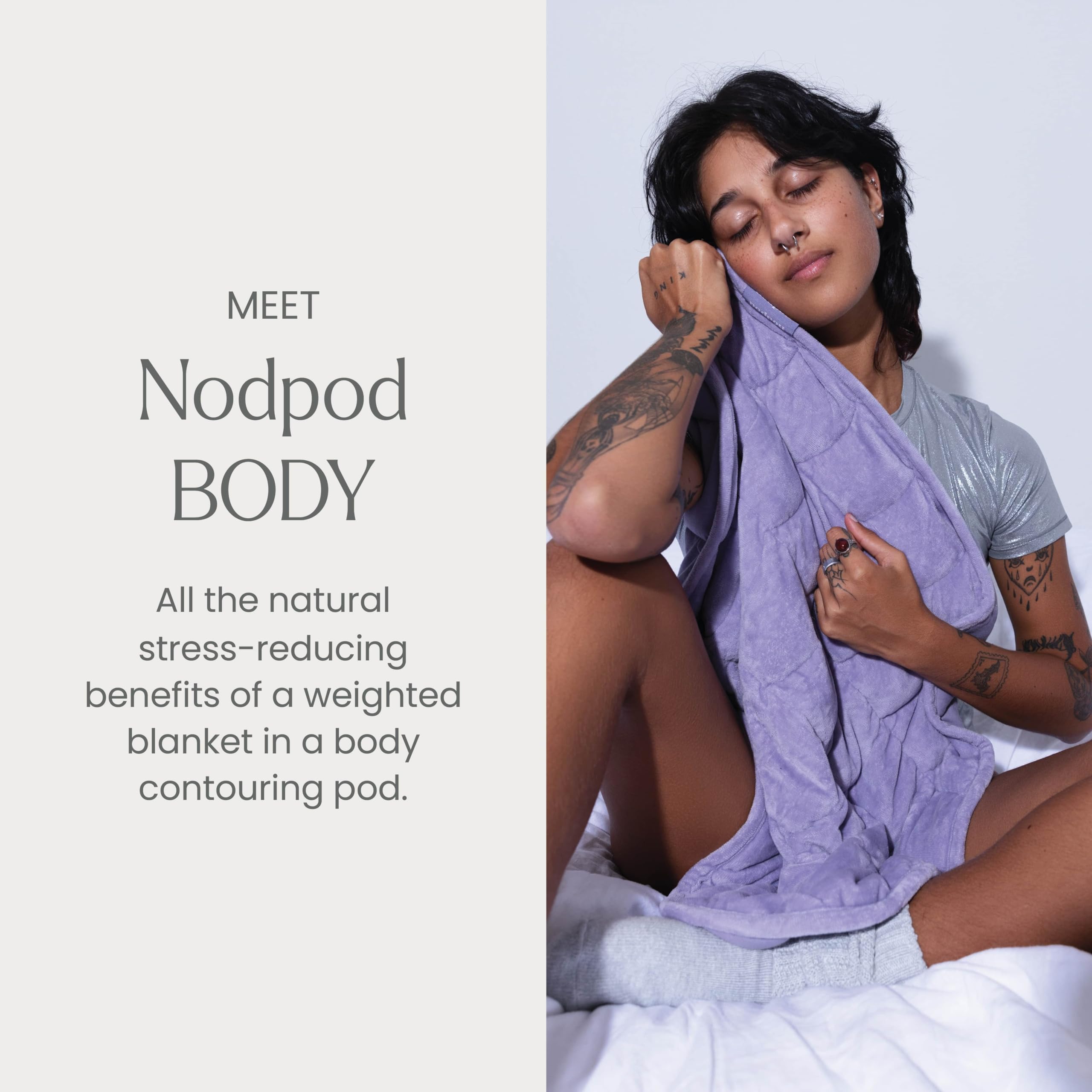 nodpod Body microfleece close detail showing plush surface for warmth and softness