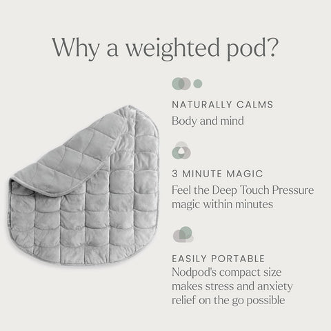 nodpod Body draped on a sofa providing calming pressure during lounging
