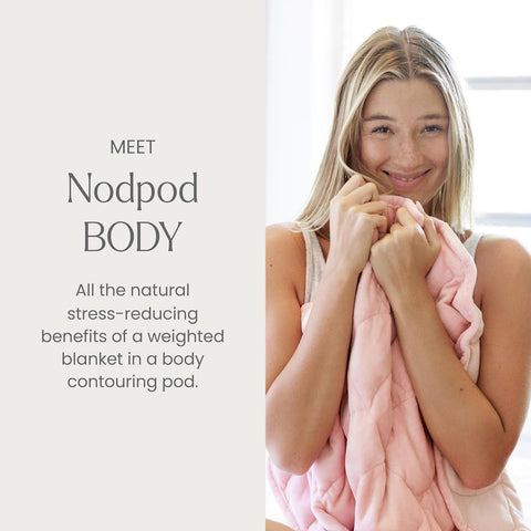 nodpod body microfleece close-up showing plush surface for warmth and soft feel