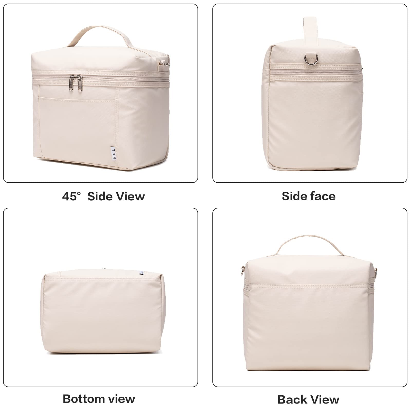 NOL cream fabric texture showing water-resistant nylon and durable finish