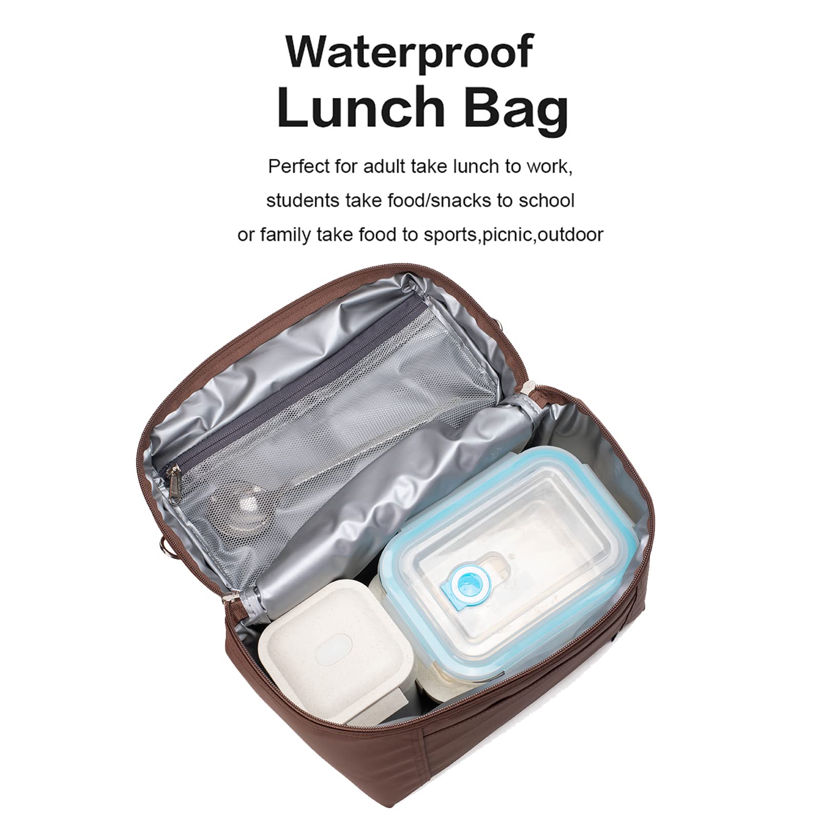 NOL front insert pocket with utensils for quick access benefit