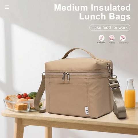 NOL khaki front insert pocket with utensils for quick-reach convenience