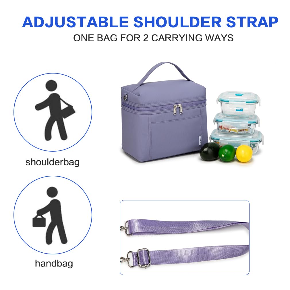 NOL lunch bag front pocket detail for quick-access storage of small items