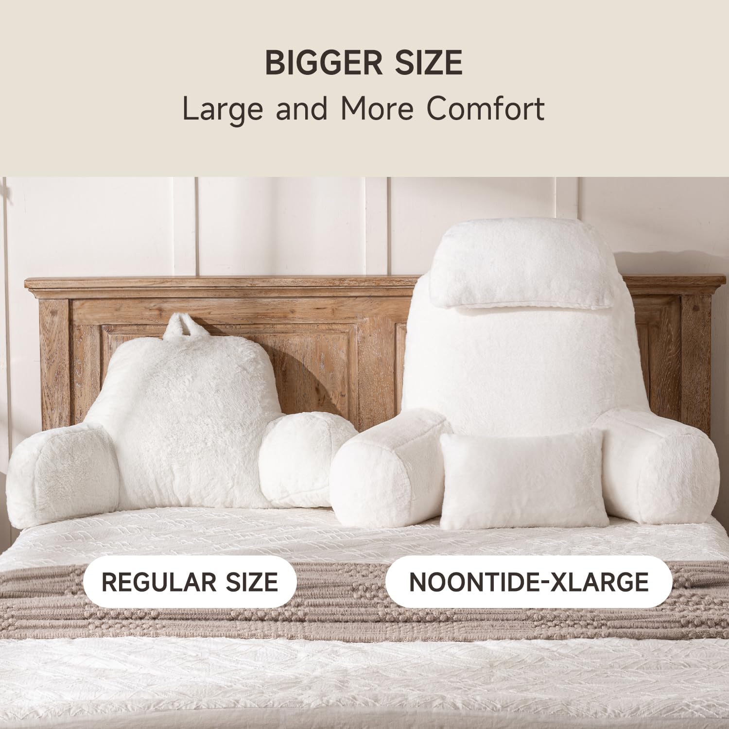 NOONTIDE adjustable neck roll positioned for head support demonstrating customizable comfort