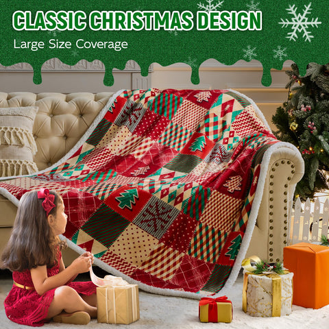 NORD ECO flannel side detail showing Christmas motifs and cozy texture