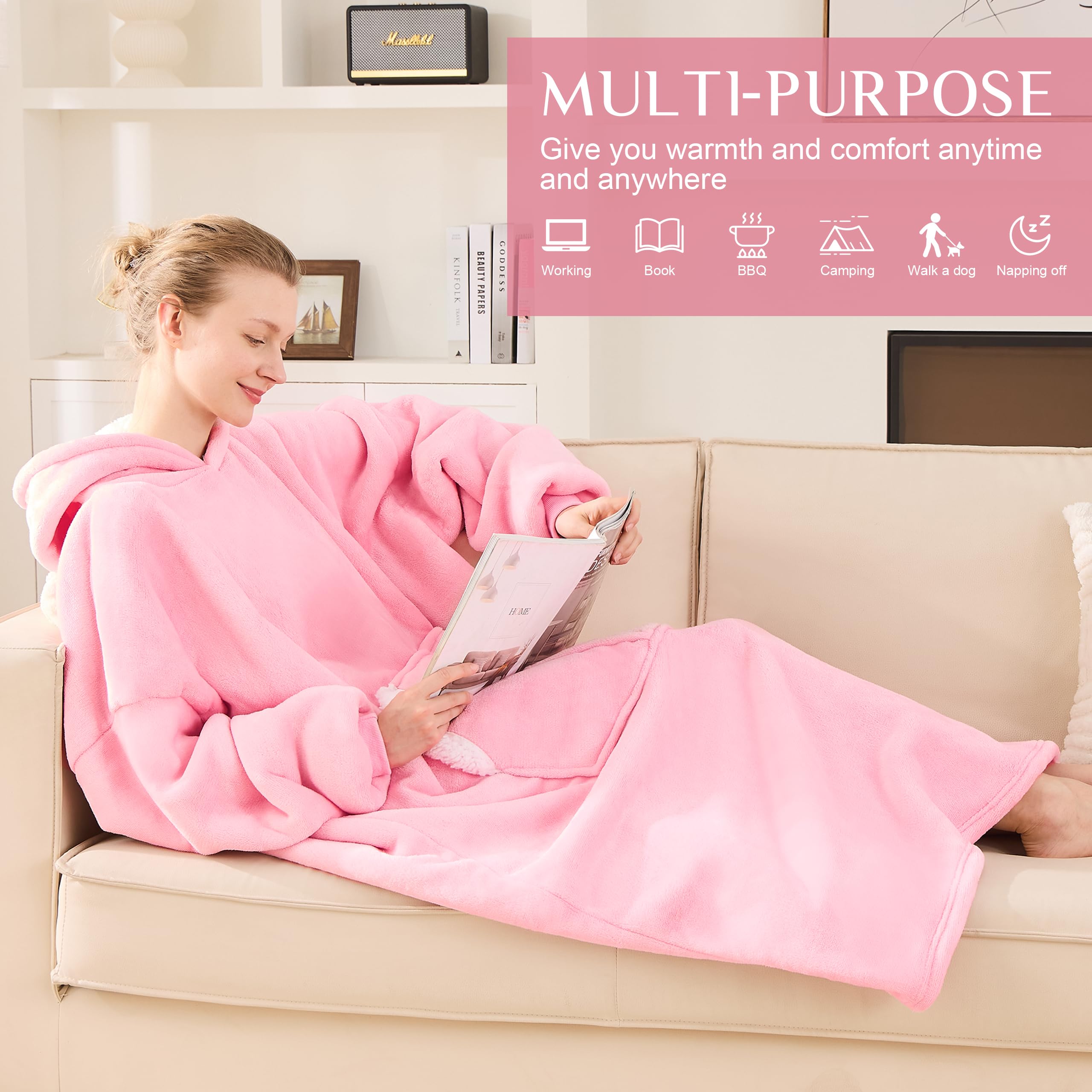 NORD ECO extra-long length displayed on sofa to show full coverage
