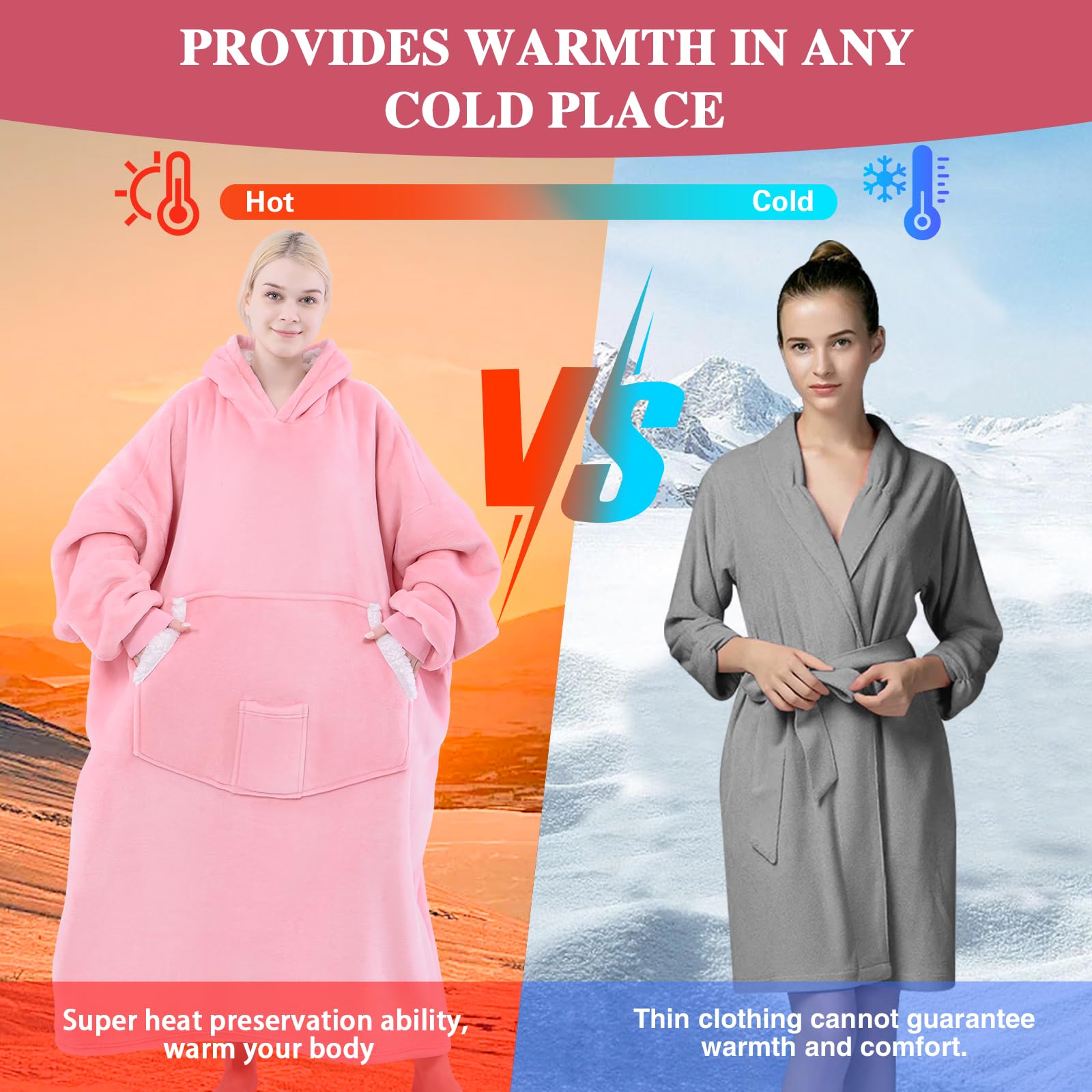 NORD ECO wearable blanket in use reading on couch for relaxed comfort
