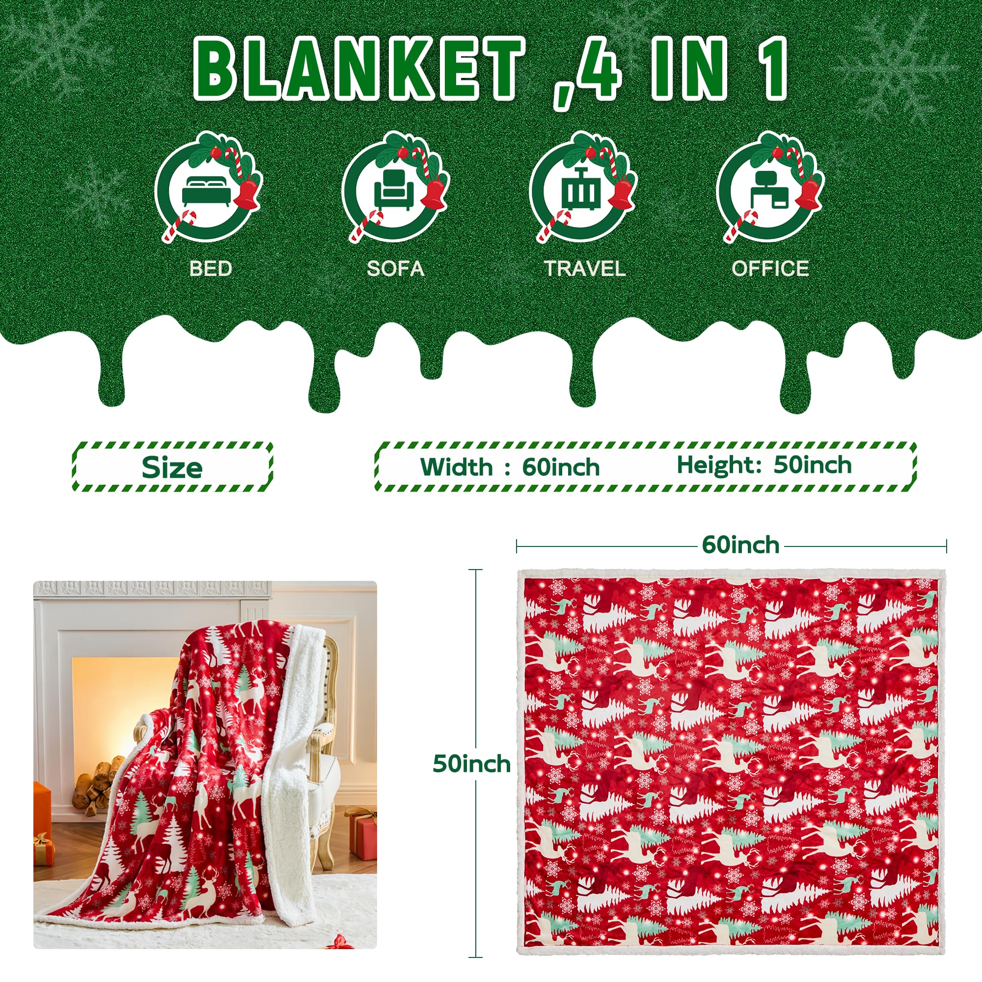 NORD ECO neatly folded throw ready for gifting, convenient and attractive present