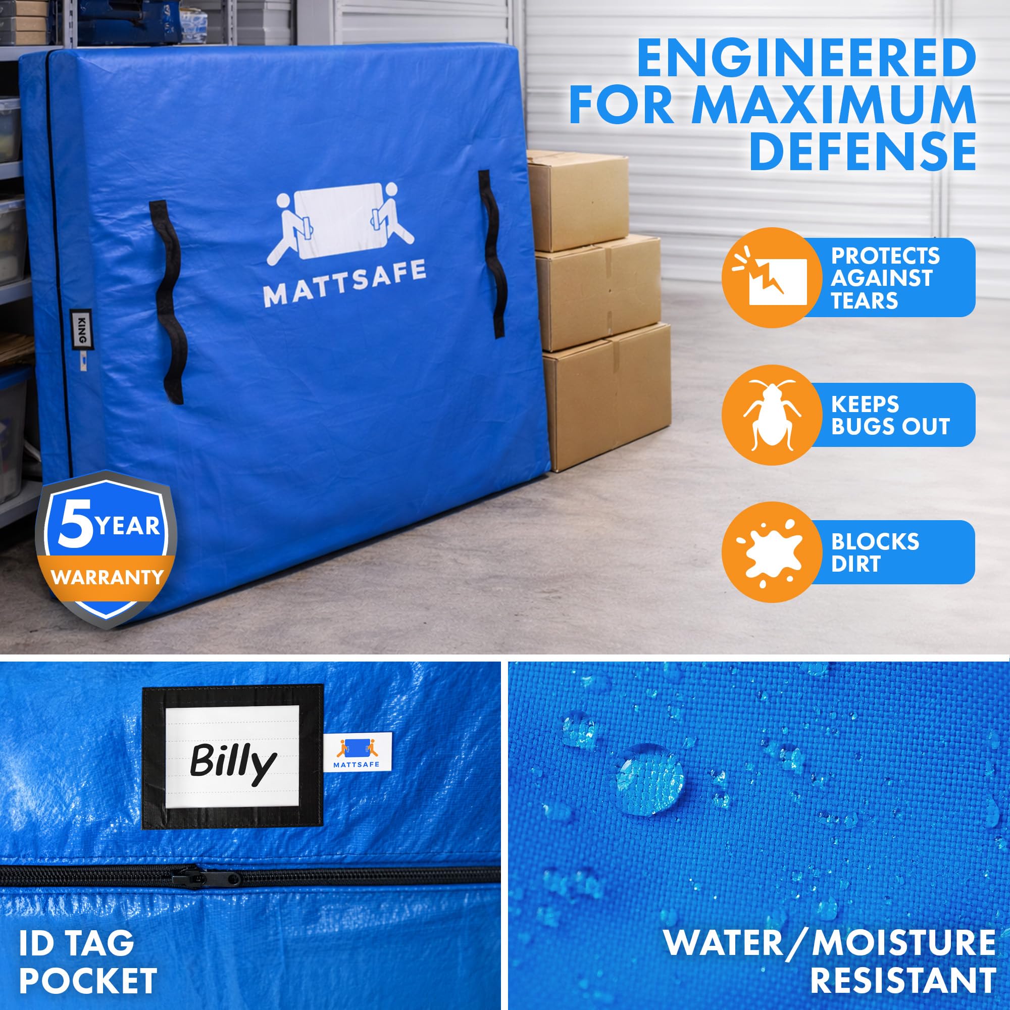 Nordic Elk mattress bag being carried up stairs demonstrating safer transport benefit
