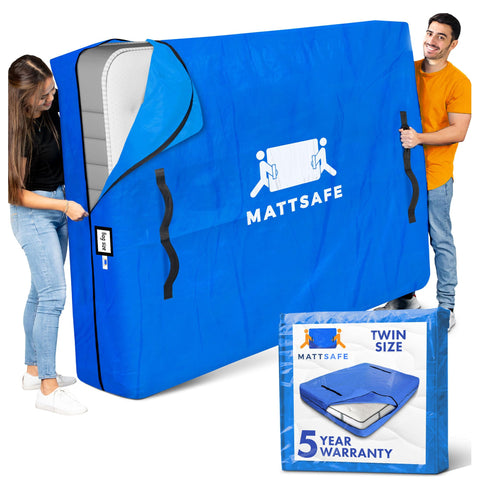 nordic elk front view of twin mattress bag showing full coverage and protection
