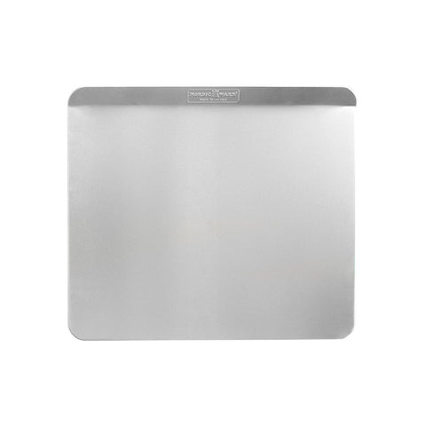 Nordic Ware close-up of natural aluminum surface highlights even heat distribution benefit