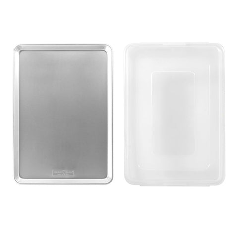 Nordic Ware tray of fresh cookies illustrating even browning and large batch capacity