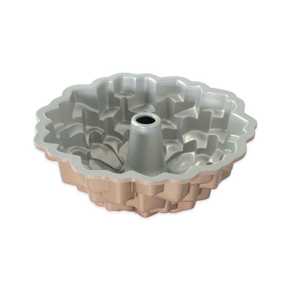 Nordic Ware side view with ruler showing 10.3-inch diameter for easy size comparison