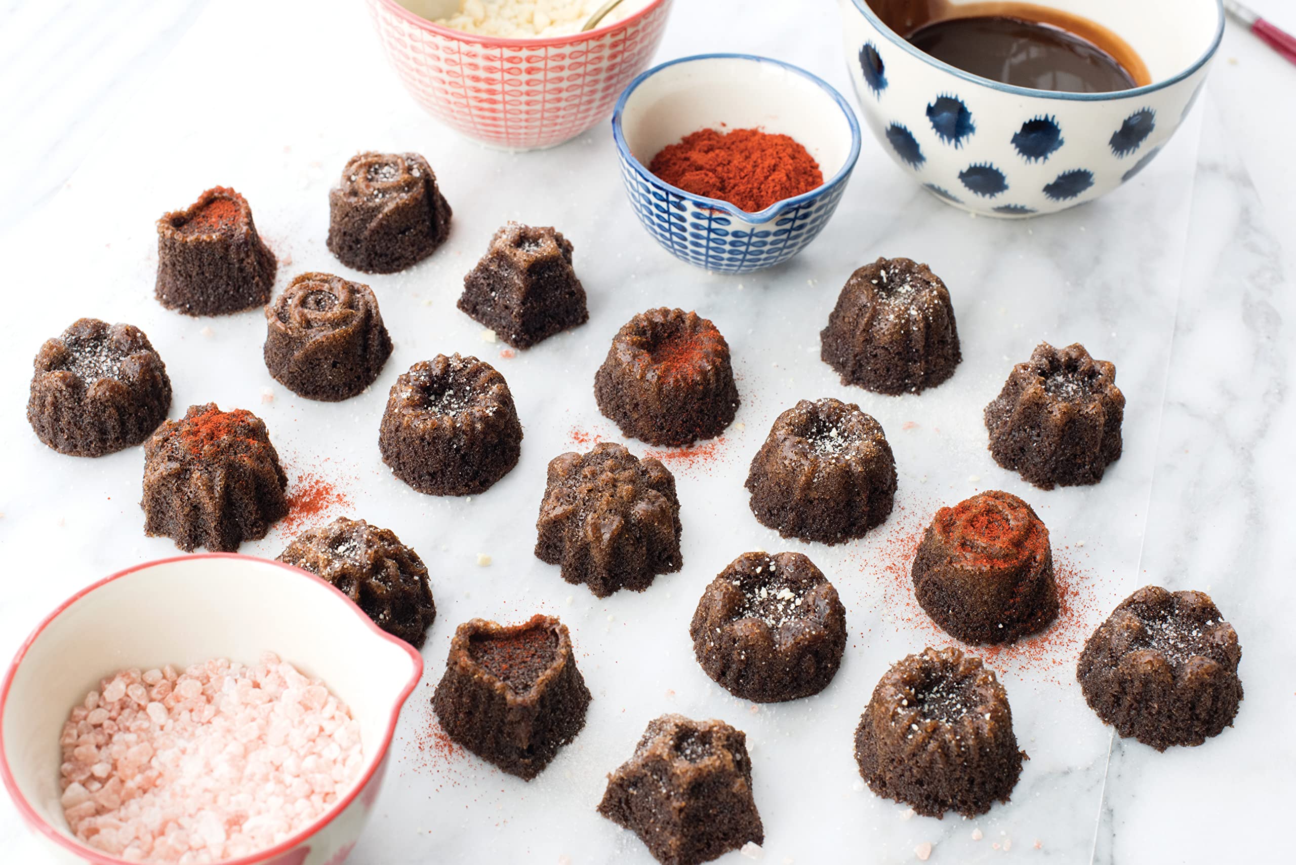 Nordic Ware close-up of intricate mini Bundt cavity detail for crisp decorative patterns