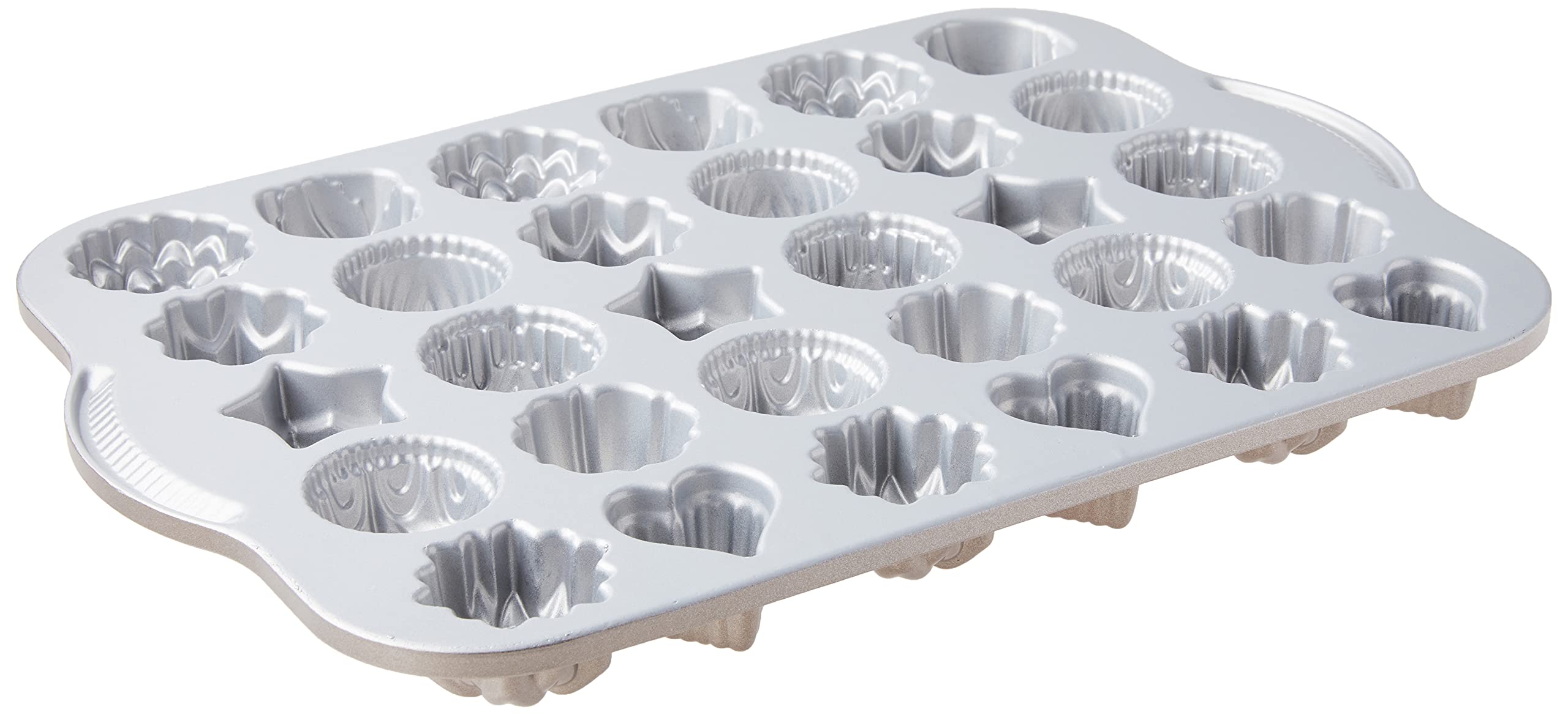 Nordic Ware filled mini Bundt cakes on pan illustrating easy release and elegant presentation