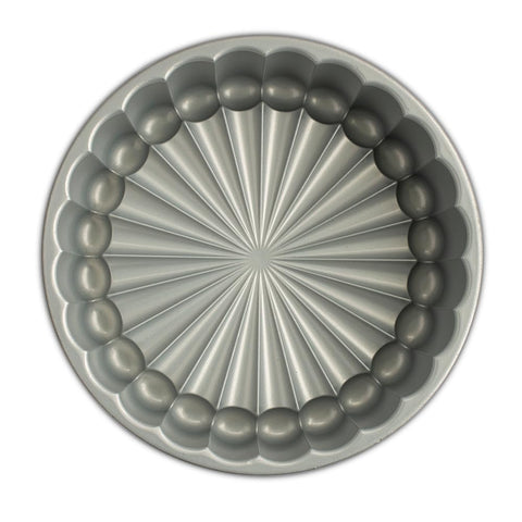 Nordic Ware pan label and manufacturer stamp emphasizing American-made durability