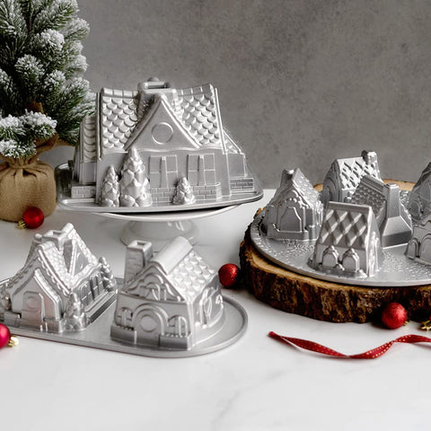 Nordic Ware pan staged in kitchen showing holiday baking inspiration benefit