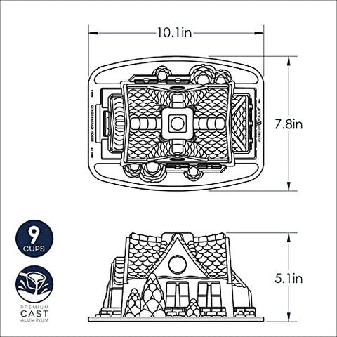 Nordic Ware packaging label made in USA showing quality and origin benefit