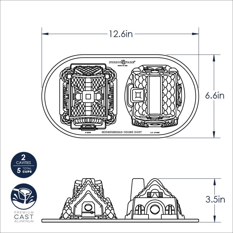 Nordic Ware interior cavities showing fine patterning to guide icing placement