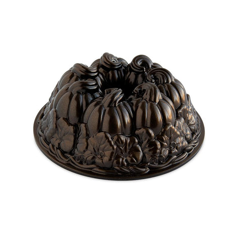 Nordic Ware pumpkin patch front view showing pumpkin design and durable finish