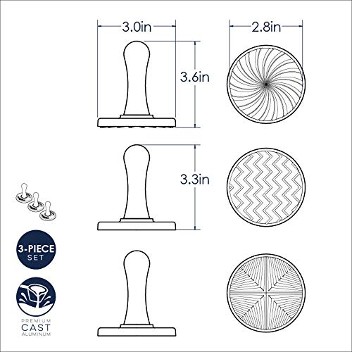 Nordic Ware stamp beside ruler to show 3-inch cookie size and scale