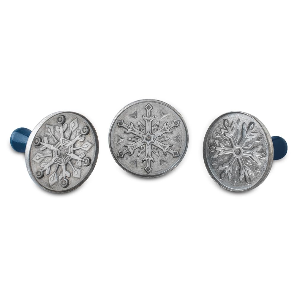 Nordic Ware close-up of snowflake stamp design showing fine, durable details