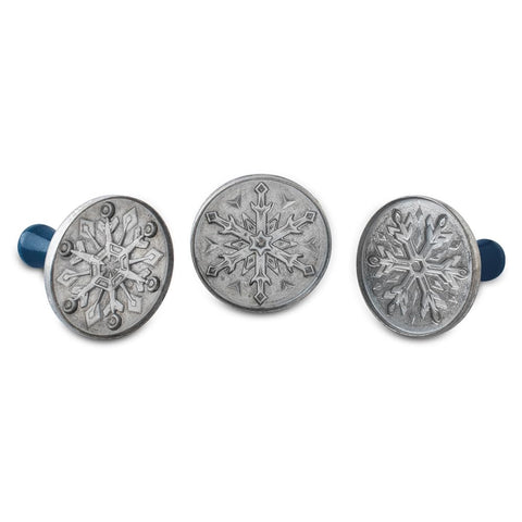 Nordic Ware close-up of snowflake stamp design showing fine, durable details