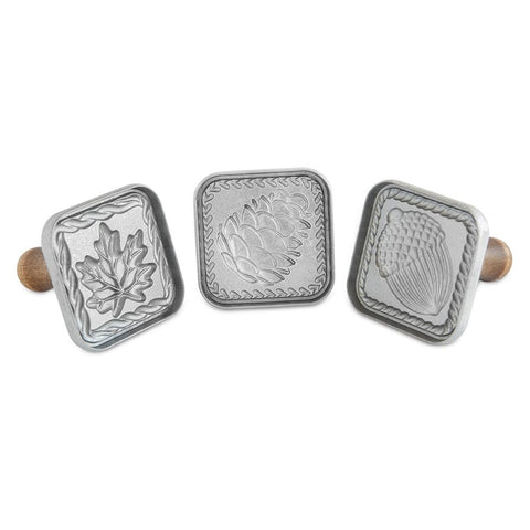Nordic Ware close-up of intricate stamp design, detailed pattern clarity for decorative cookies