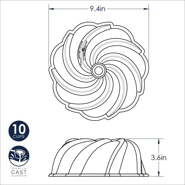 Nordic Ware packaging label showing made in USA mark and quality assurance