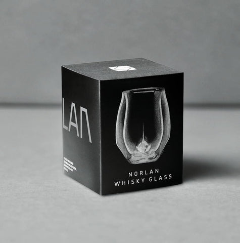 NORLAN glass in use during a tasting highlighting aroma concentration benefit