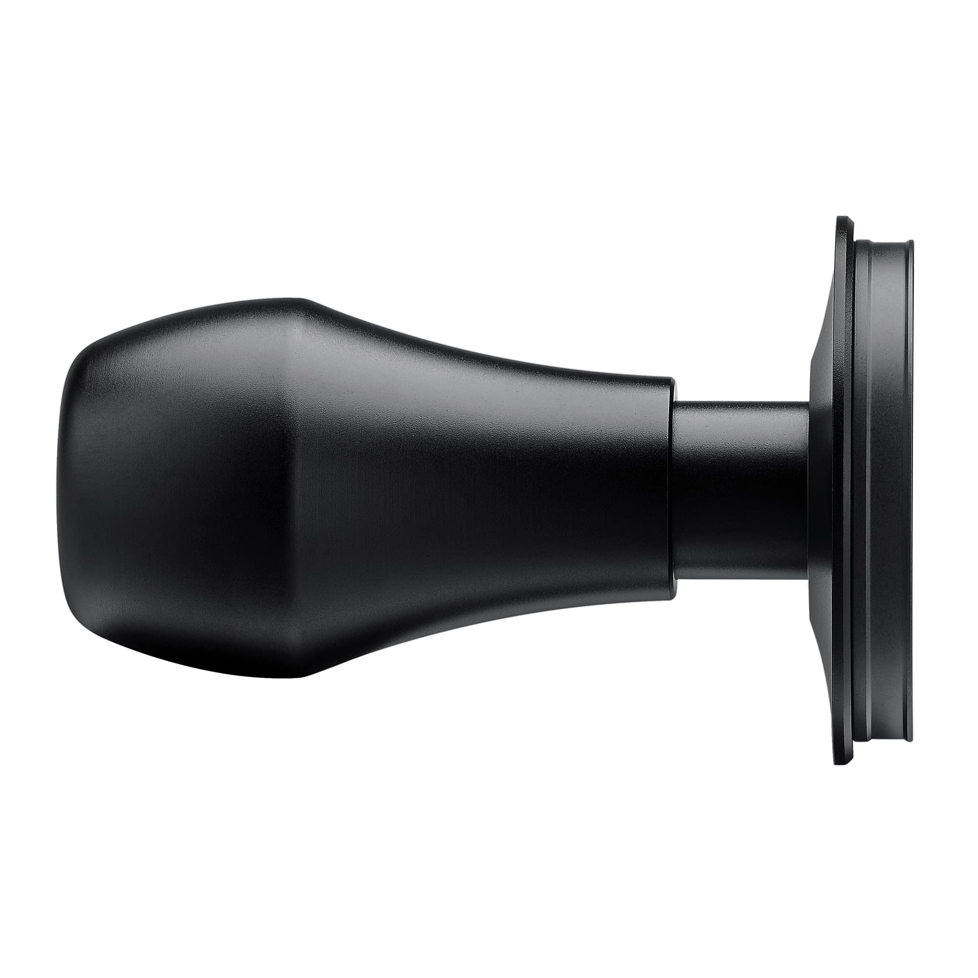 Normcore tamper beside a 58mm basket illustrating precise fit and professional compatibility