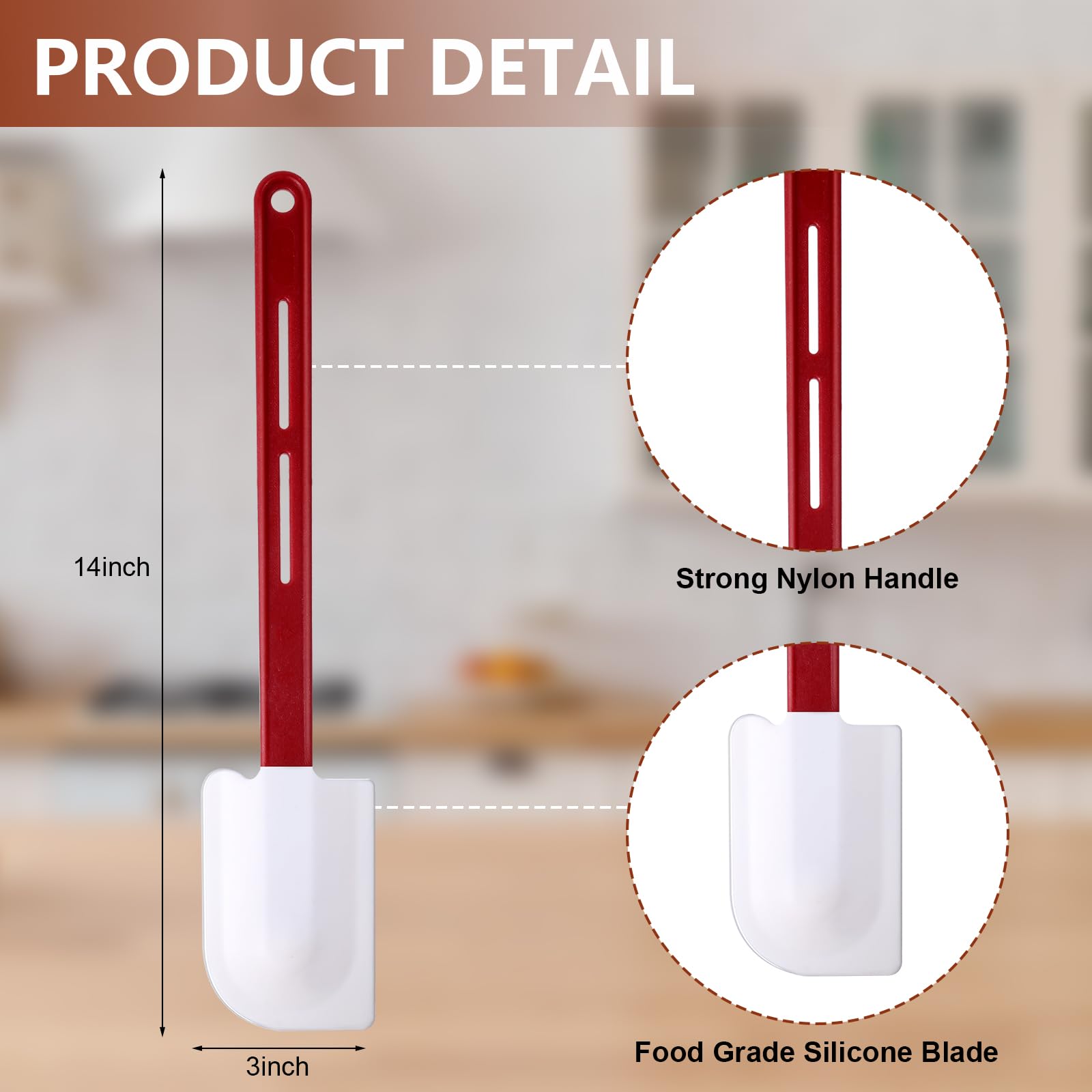 Norme spatula head closeup highlighting flexible silicone and precise scraping